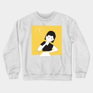 Woman of Thinking Ideas Crewneck Sweatshirt